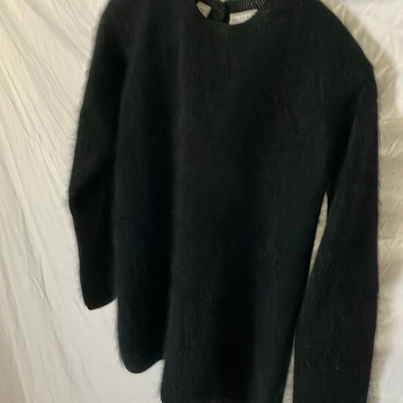 Valerie Stevens: Black Furblend Sweater- Wool & Angora- S - Picture 5 of 16